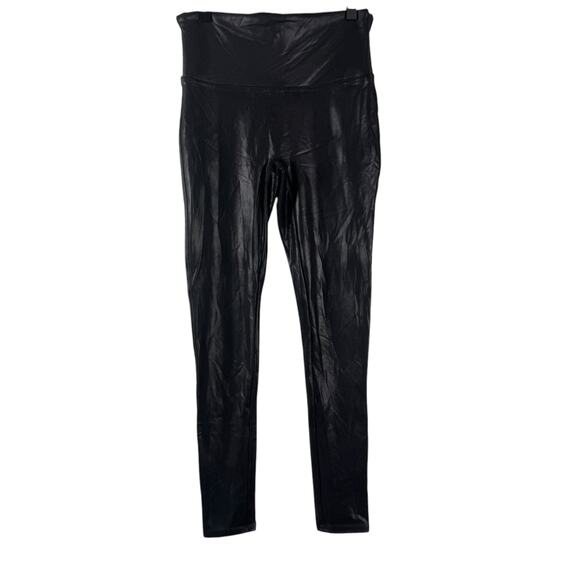 Spanx Women's Black Stretch Ankle  Mid Rise Pull On Skinny Jeans Petite Size MP - Picture 1 of 9